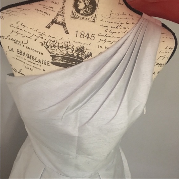 ALFRED SUNG Fit flare pleated one shoulder dress - Picture 5 of 8